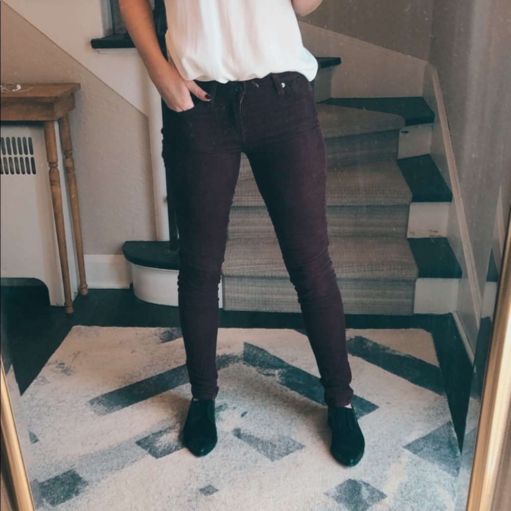 7 For All Mankind Gwenevere Corduroy Pant, Size 24